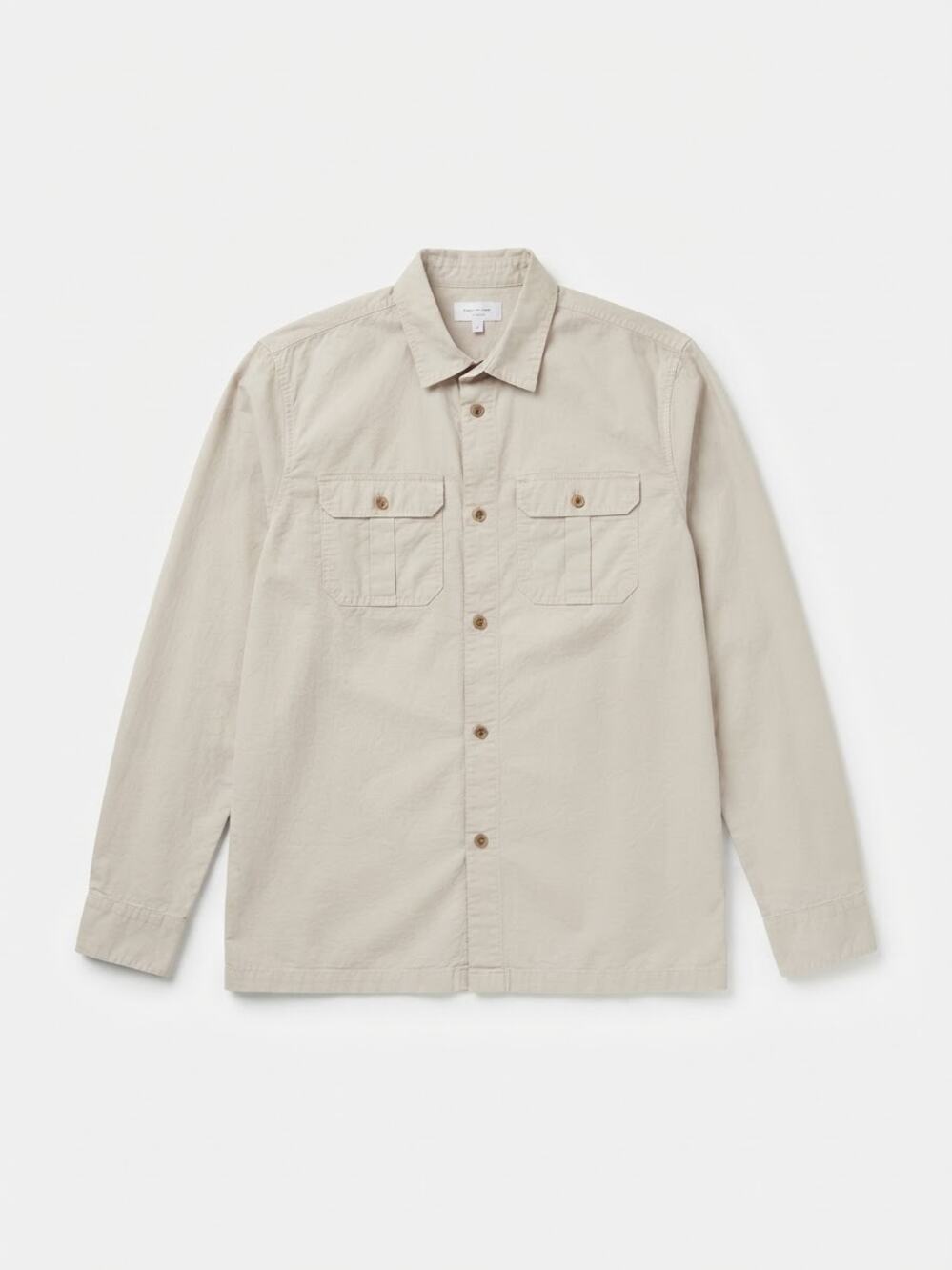 Banana Republic Standard Fit Long Sleeve Utility Shirt Tan Size M Tall Safari